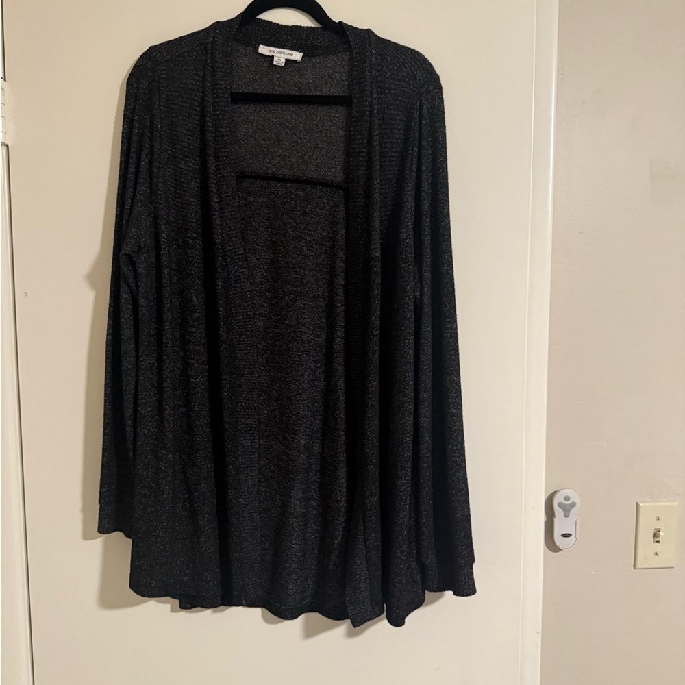 Elegant gray Knit Cardigan Sweater